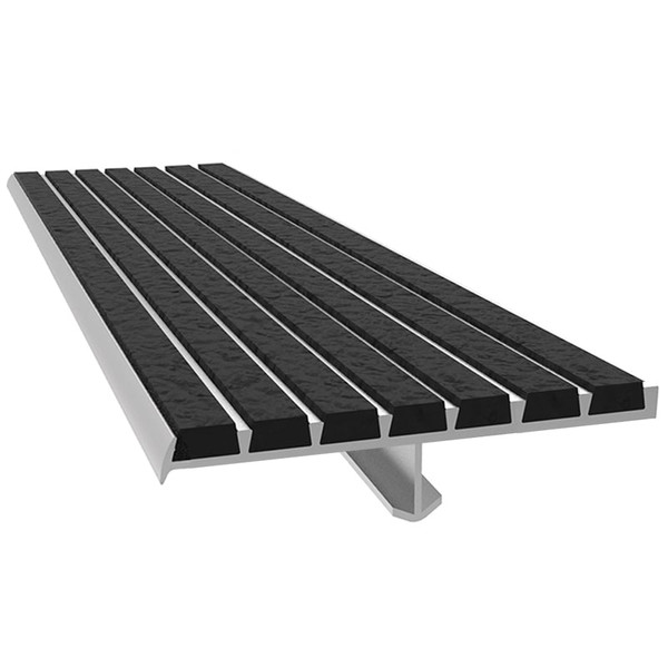 Single Rib Tread Ribbed Bar Abrasive Single Part Stair Treads & Nosing