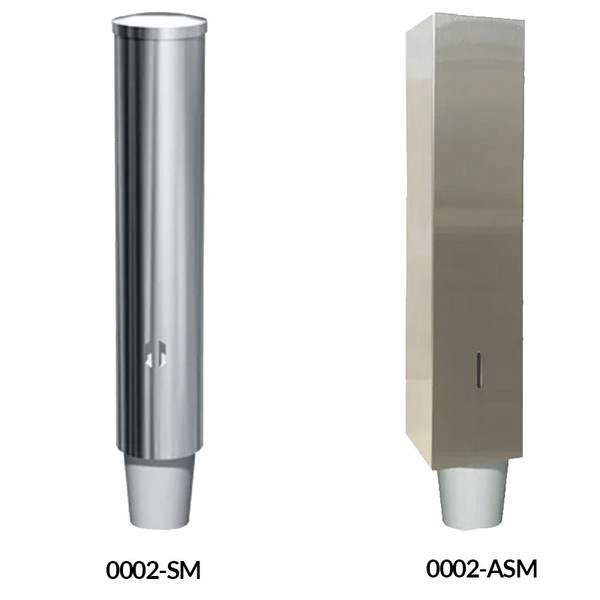 ASI Surface Mounted Stainless Steel Paper Cup Dispenser 0002