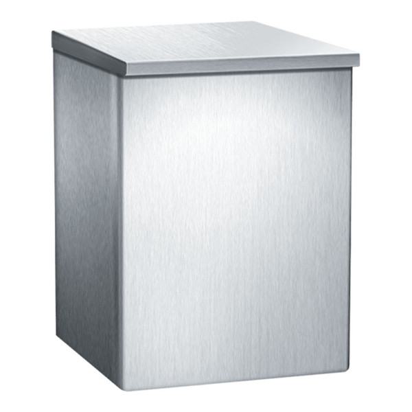 ASI Surface Mount Matte Black Sanitary Napkin and Tampon Disposal 085241