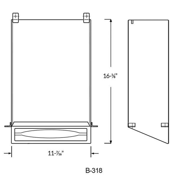 Bobrick Recessed Paper Towel Dispenser B-318 - Classic Series