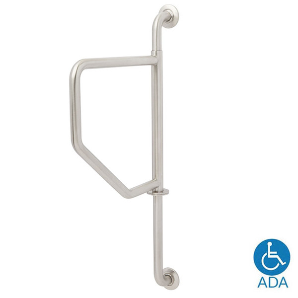 Seachrome Stainless Steel Wall to Wall Swing Away Grab Bar - 1.25” Dia