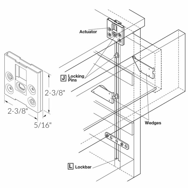 Timberline SN-300 Snapper Actuator | Anti-Tip Wedge Interlock System 350