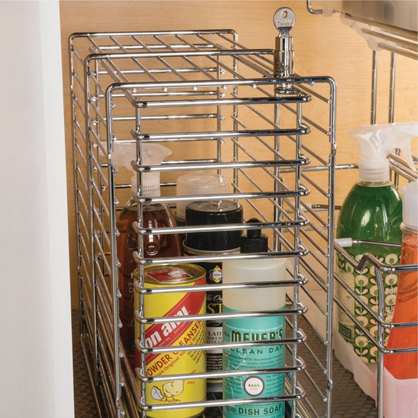 Kitchen Cabinet Lockable Pull-Out Storage Cage By Hafele Kessebohmer