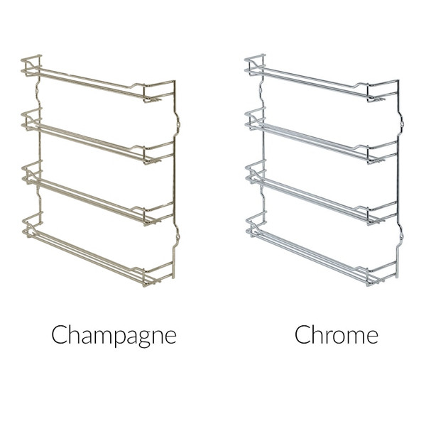 Hafele Door Mounted Metal Spice Rack or Pantry
