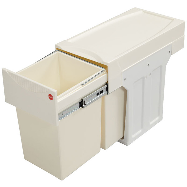 40 Litre Pull Out Under Counter Kitchen Waste Recycling Bin for 400mm  Cabinet Hinged Door Base Mounted – Handle & Home