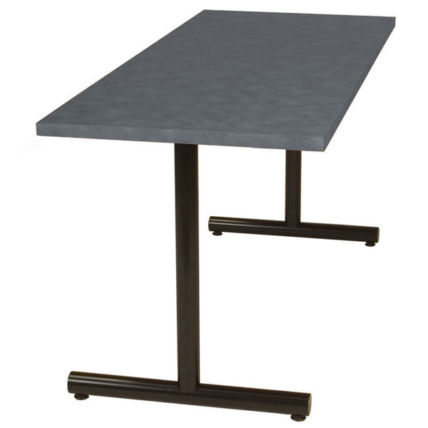 Tubular T-Base Metal Table Support (set of 2)
