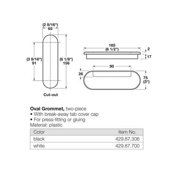 Oval Grommets (each) Harbor City Supply