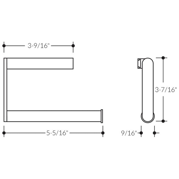 HEWI Stainless Steel Vertical Spare Toilet Tissue Roll Holder - 900.21.006