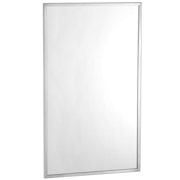Bobrick Stainless Steel Channel Framed Mirror Tempered Glass