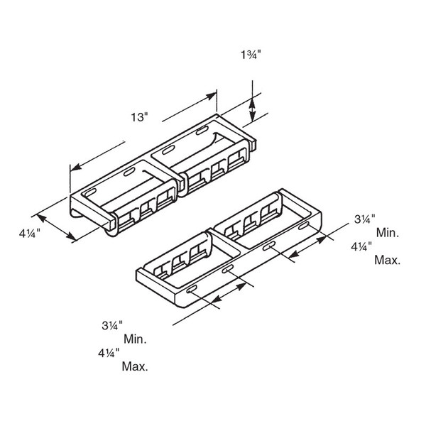 Bradley Rocking Control Dual Roll Toilet Tissue Dispenser 5241