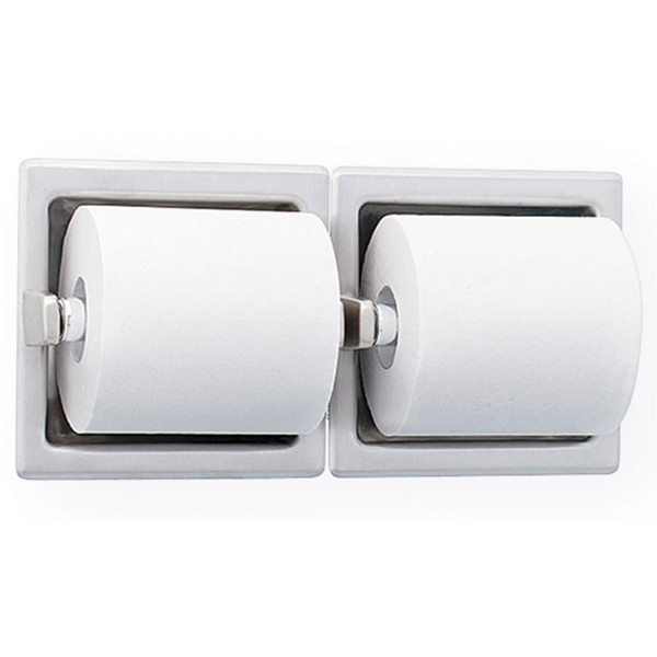 Bradley Recessed Dual Roll Toilet Tissue Dispenser 5124
