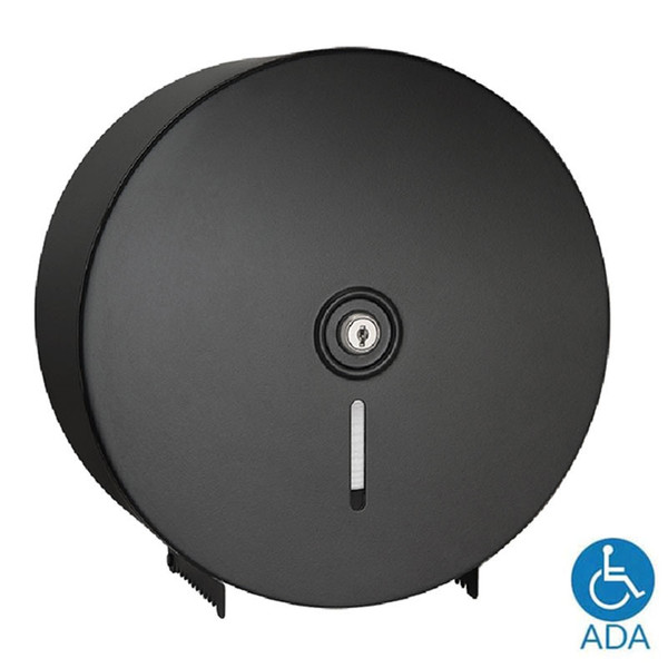 ASI Surface Mounted Matte Black Jumbo Roll Toilet Paper Dispenser