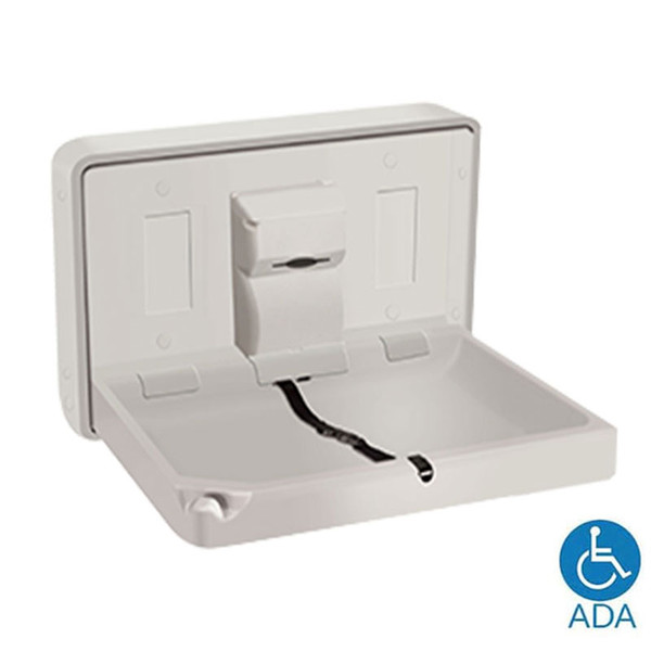 ASI Surface Mounted Stainless Steel Horizontal Baby Changing Station 90189