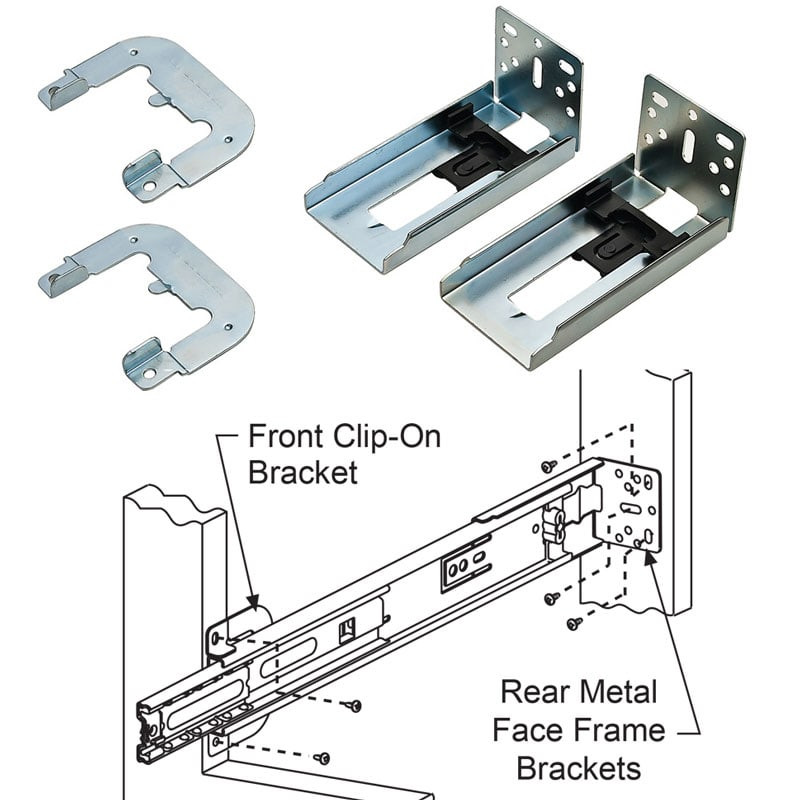 Accuride 3832do Drawer Slide Full Extension With Hold Out Harbor