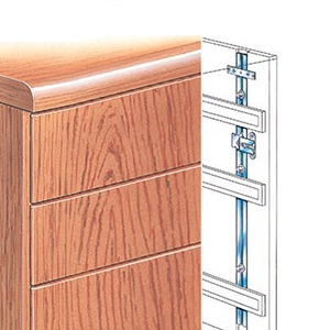 Cabinet/Door/Drawer/Desk: TimberLine D270CB Two Drawer Side Gang Lock -  D270CB