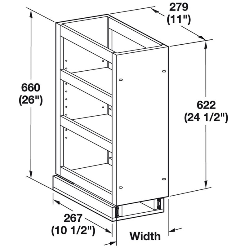 Hafele Pull-Out Spice Rack, Wooden Kitchen Cabinet Accessory – Advance  Design & Technologies Inc