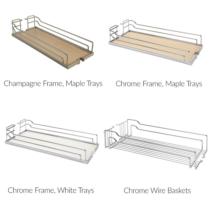 Kessebohmer Pantry Pull-Out Full Extension Frame and Trays