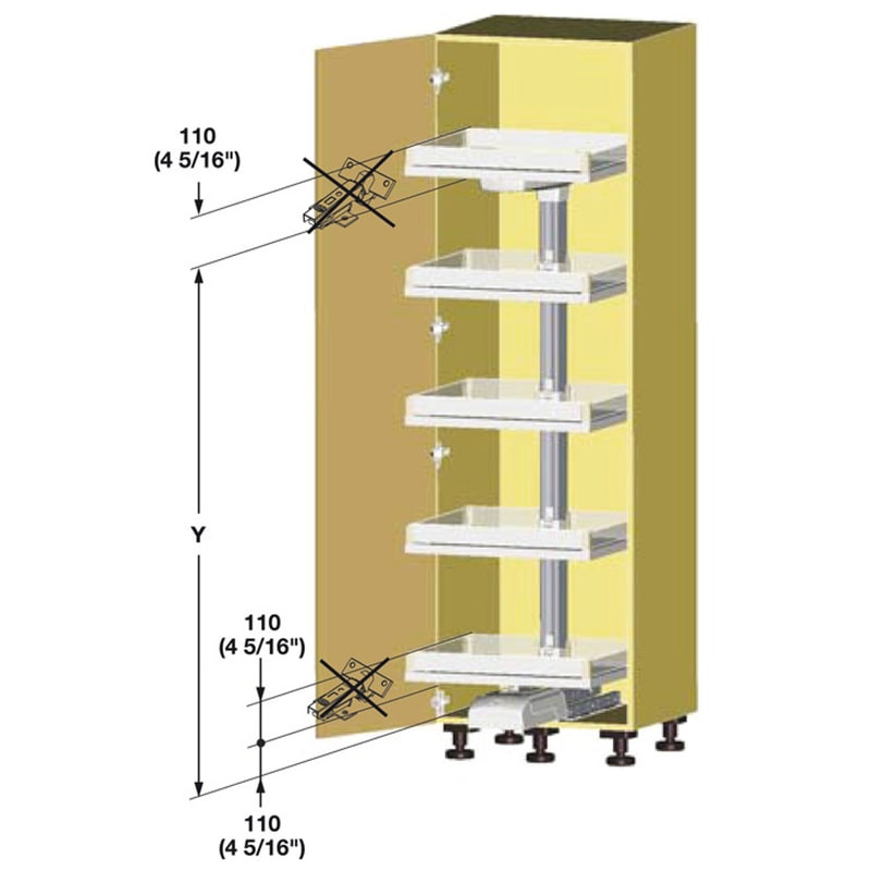 Hafele 546.62.810 Pull-Out Pantry Frame