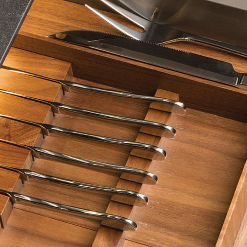 Hafele Fineline Wood Knife Holder Drawer Insert 556.91.640