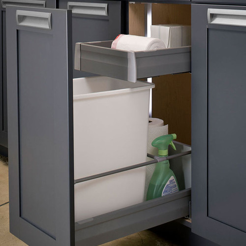 Hafele Matrix Slide-Out Bottom Mount Kitchen Waste Bin 503.15.721