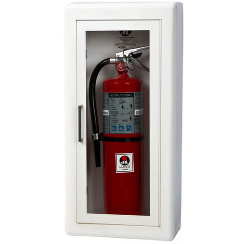 Semi Recessed Steel Fire Extinguisher Cabinet Ambassador