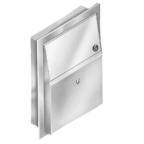 Bradley SemiRecessed Sanitary Napkin Disposal 47221015 Standard Series