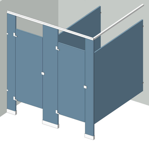 Bathroom Partitions 2 Stall In Corner Left Hand Custom Sizes