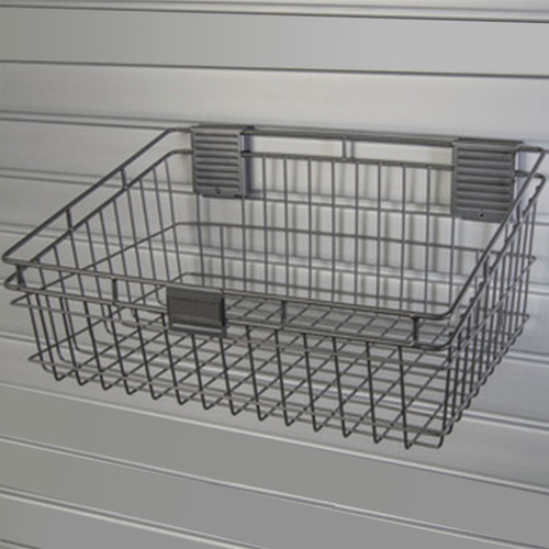 Steel Wire Hanging Storage Basket - HandiWALL Slatwall System
