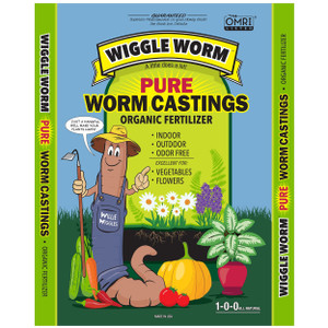 Wiggle Worm Soil Builder™ | Pure Worm Castings Organic Fertilizer 15lb | OMRI Listed®