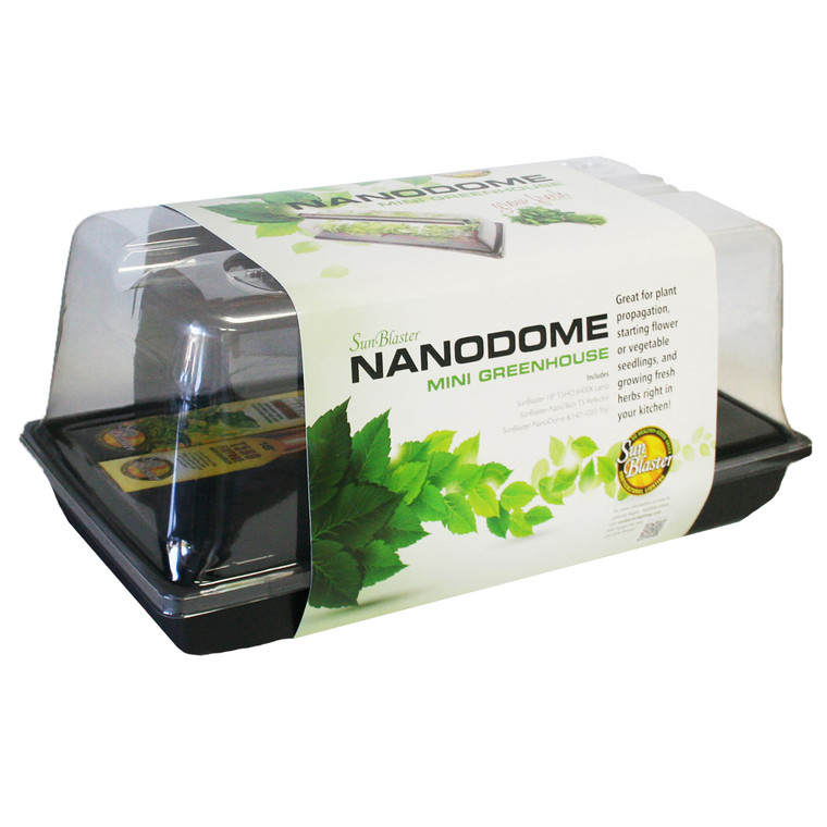 SunBlaster™ NanoDome Mini Greenhouse Kit With 18 Inch T5HO Grow Light