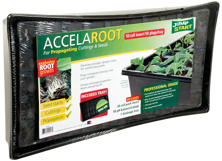 Jump Start | AccelaROOT 50-Cell Insert with Tray and Starter Plugs