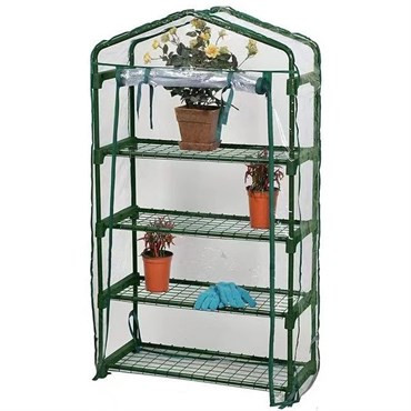 Gardener Select® | Small Greenhouse with Transport Cover - 4-Shelf