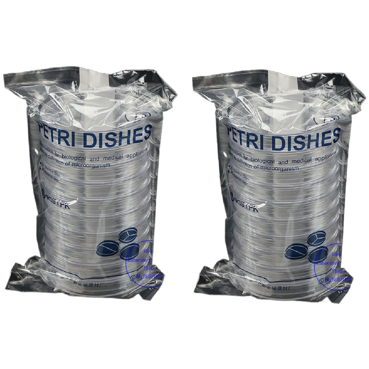 Petri Dishes 90mm x 15mm Plates With Vented Lid, Sterile (20 Pack)