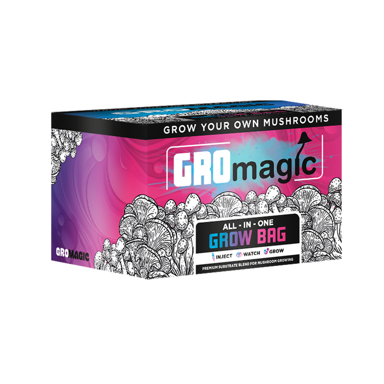 GroMagic | All-In-One Grow Bag | 2.25 Lbs For Manure Loving Mushrooms
