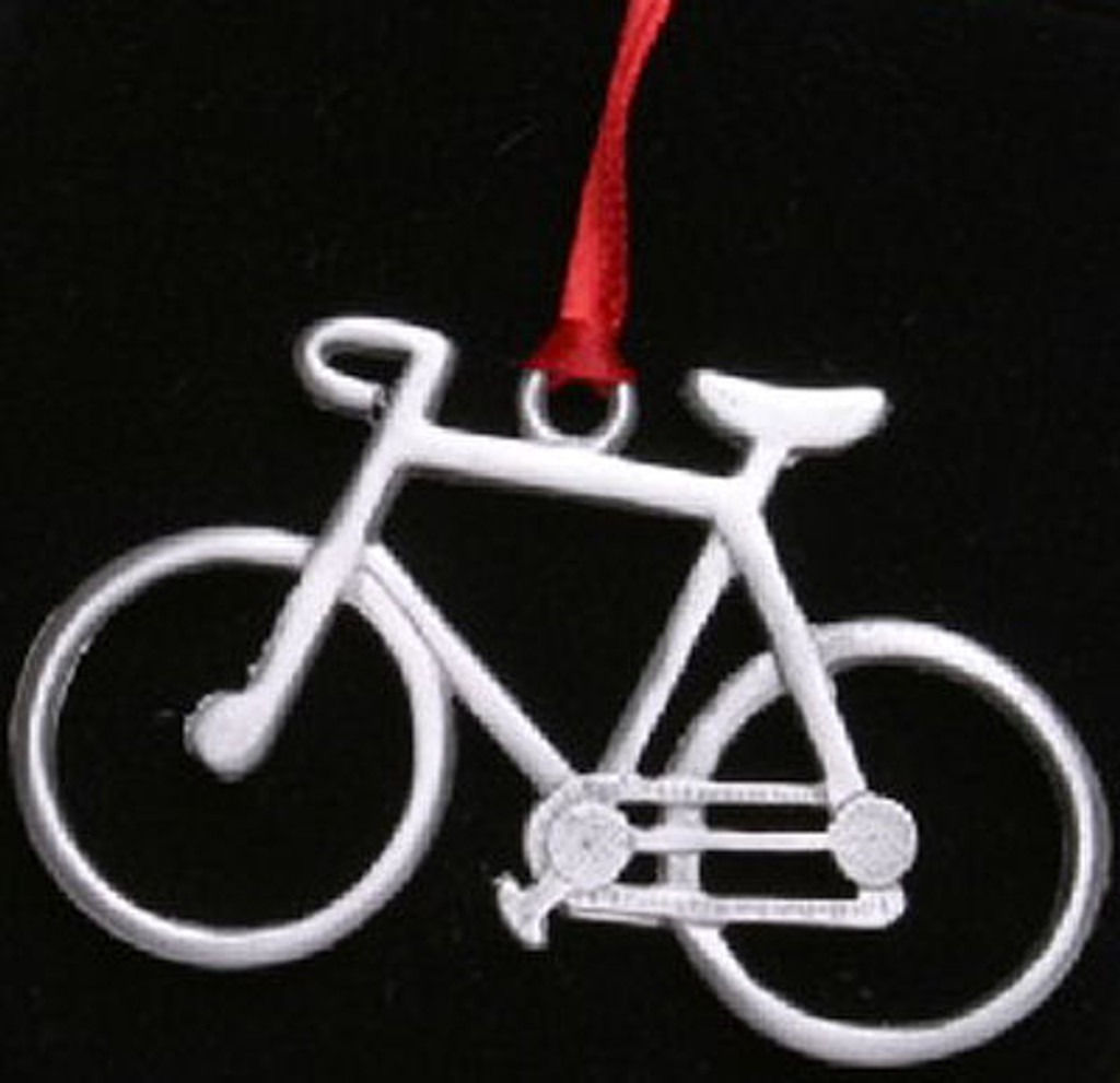 Road Bike Pewter Ornament