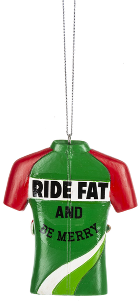 Ride Fat Cycling Jersey Ornament
