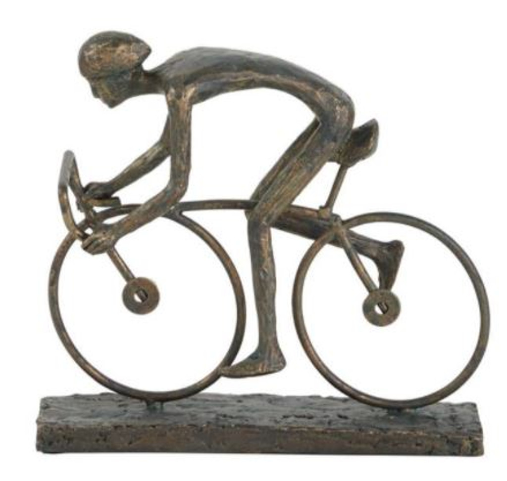 Single Cyclist Bike Sculpture