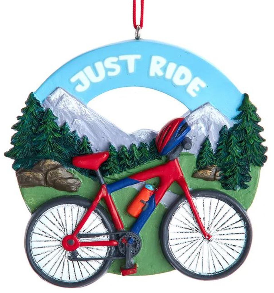 Mountain Bike Just Ride Ornament