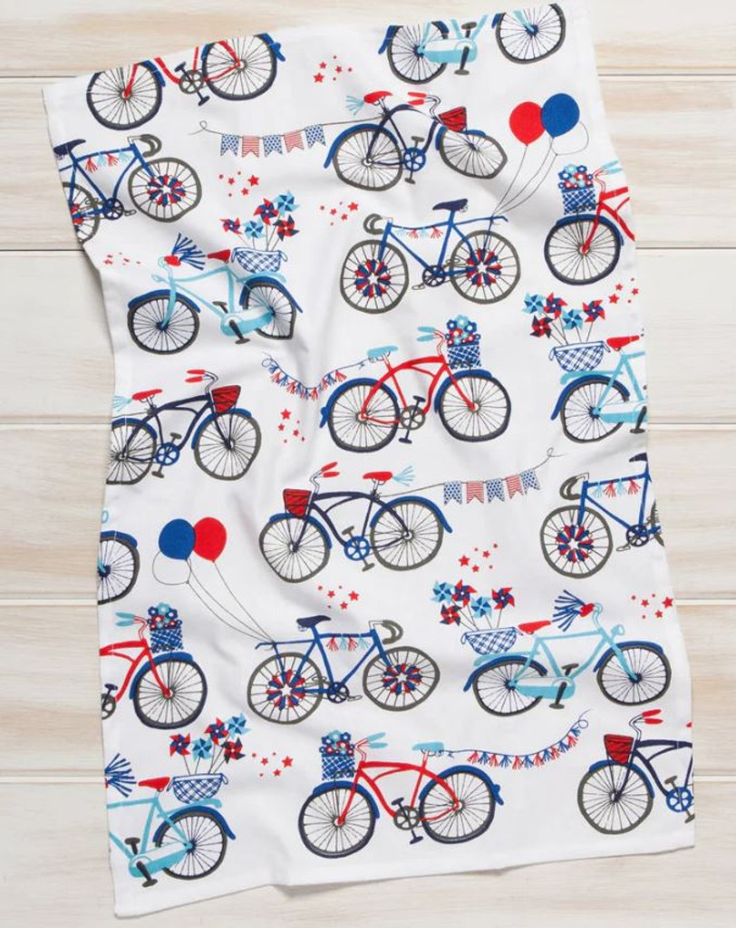 Stars and Spokes Americana Bicycle Towel