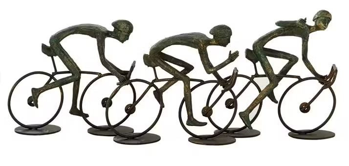 Group Ride Cyclist Sculpture