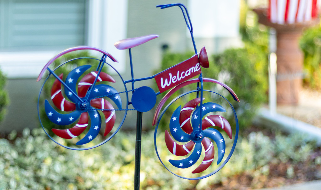 Star Spangled Bicycle Spinner