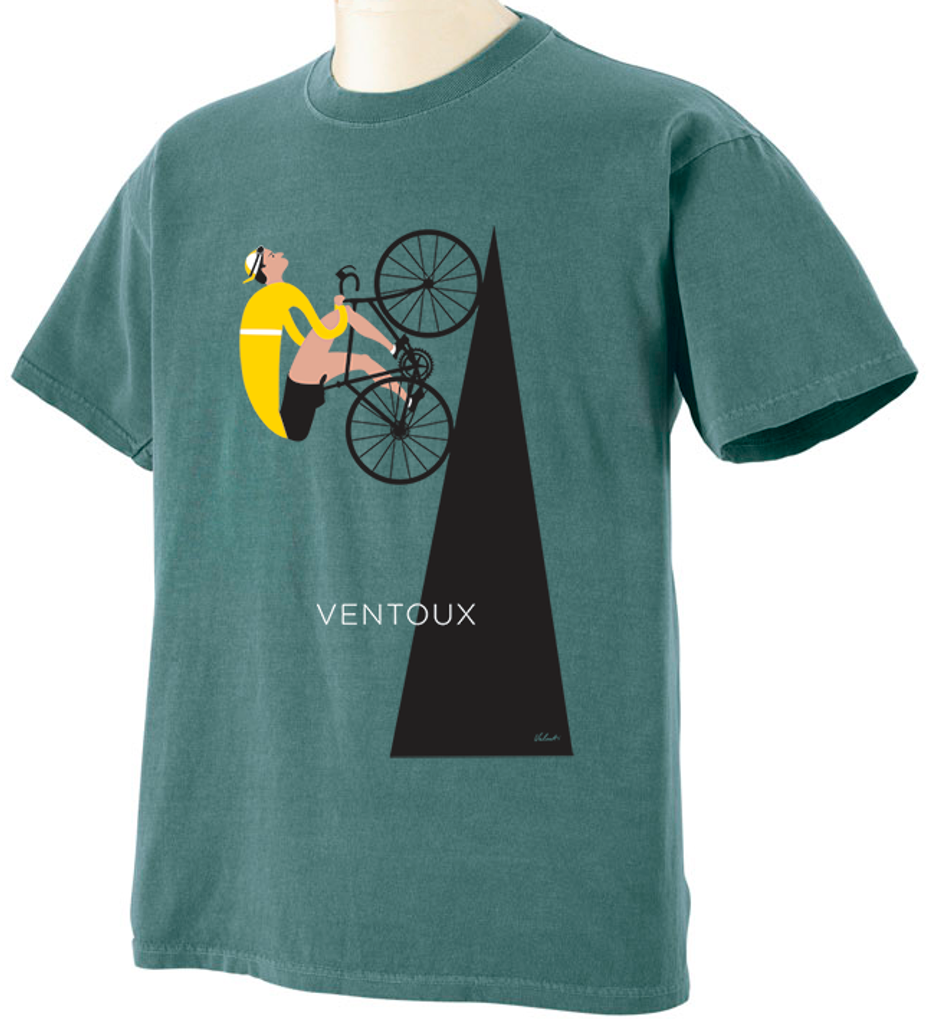 Mount Ventoux Valenti Cycling Art - Blue Granite Color