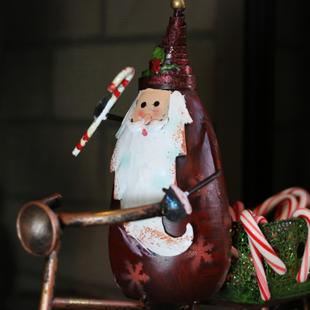 Decorative Santa on Bicycle