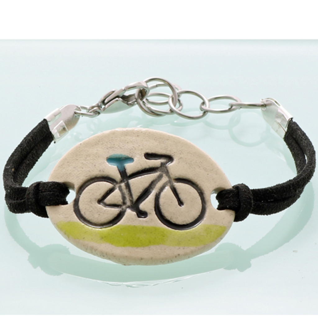 Bicycle Ride Clay Bracelet