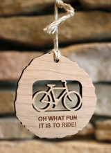 Fun to Ride Wood Bicycle Ornament