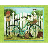 Blue Bicycle Note Card