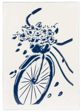 Blue & White Embossed Enamel Wall Art