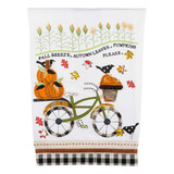 Fall Ride Applique Bicycle Towel