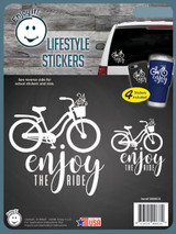 Enjoy the Ride Bicycle Multipurpose Stickers