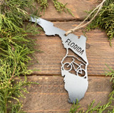 Florida State Recycled Steel Bike Ornament